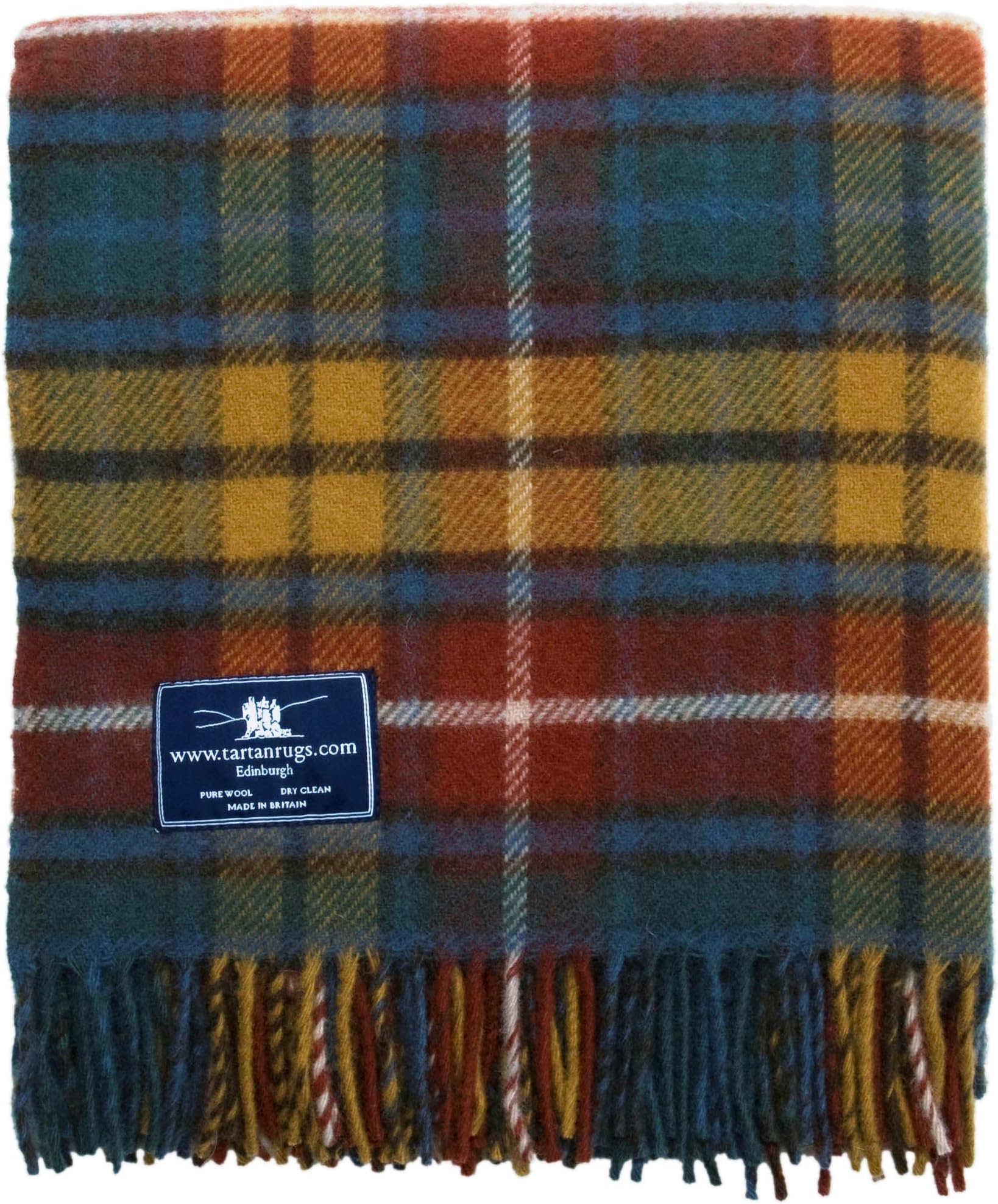 Antique Buchanan Tartan Premium Wool Travel Rug