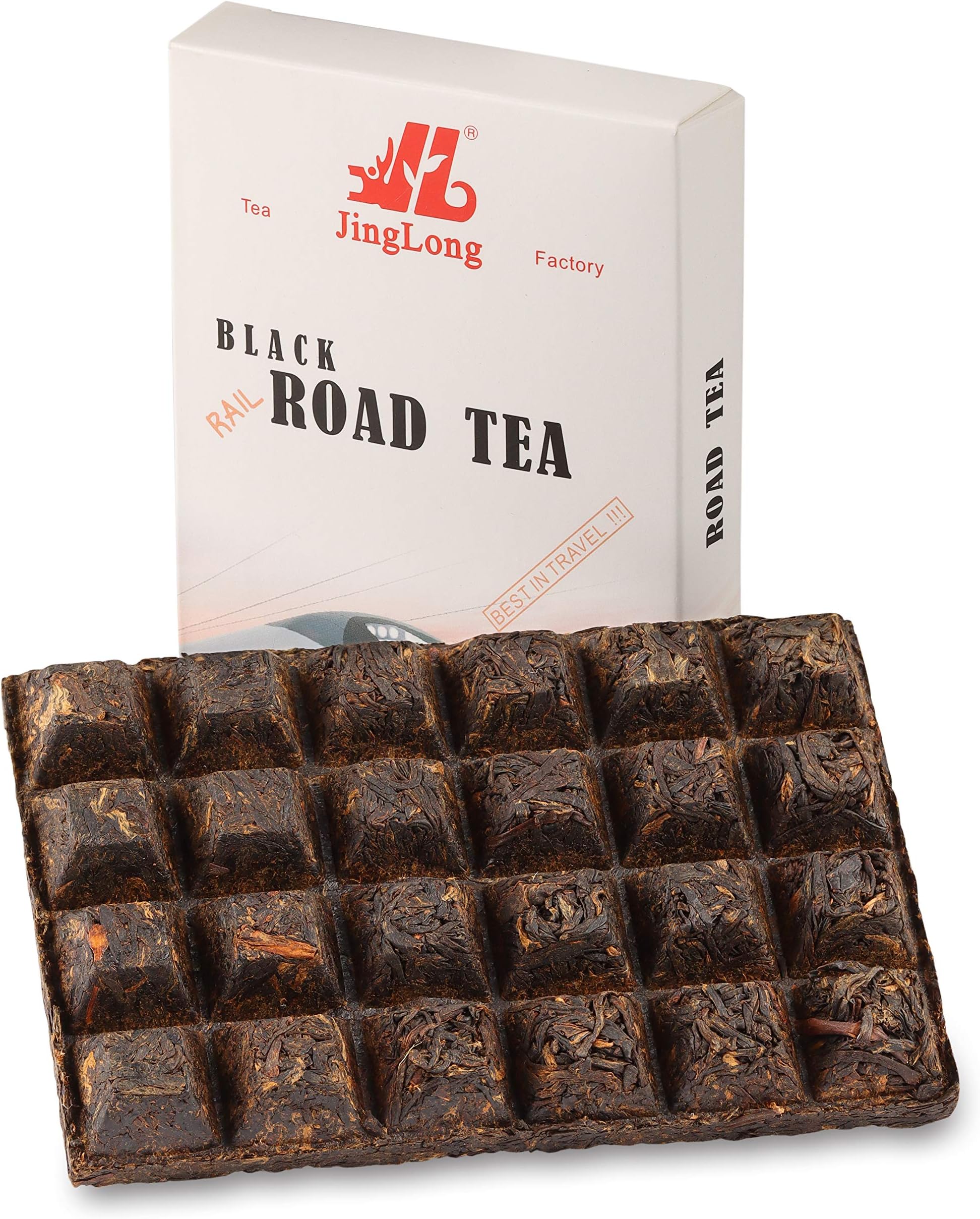 Jinglong Tea Factory - Black Tea Road Brick (24 portions) - Yunnan Black Tea (3.6 Ounce/100g)