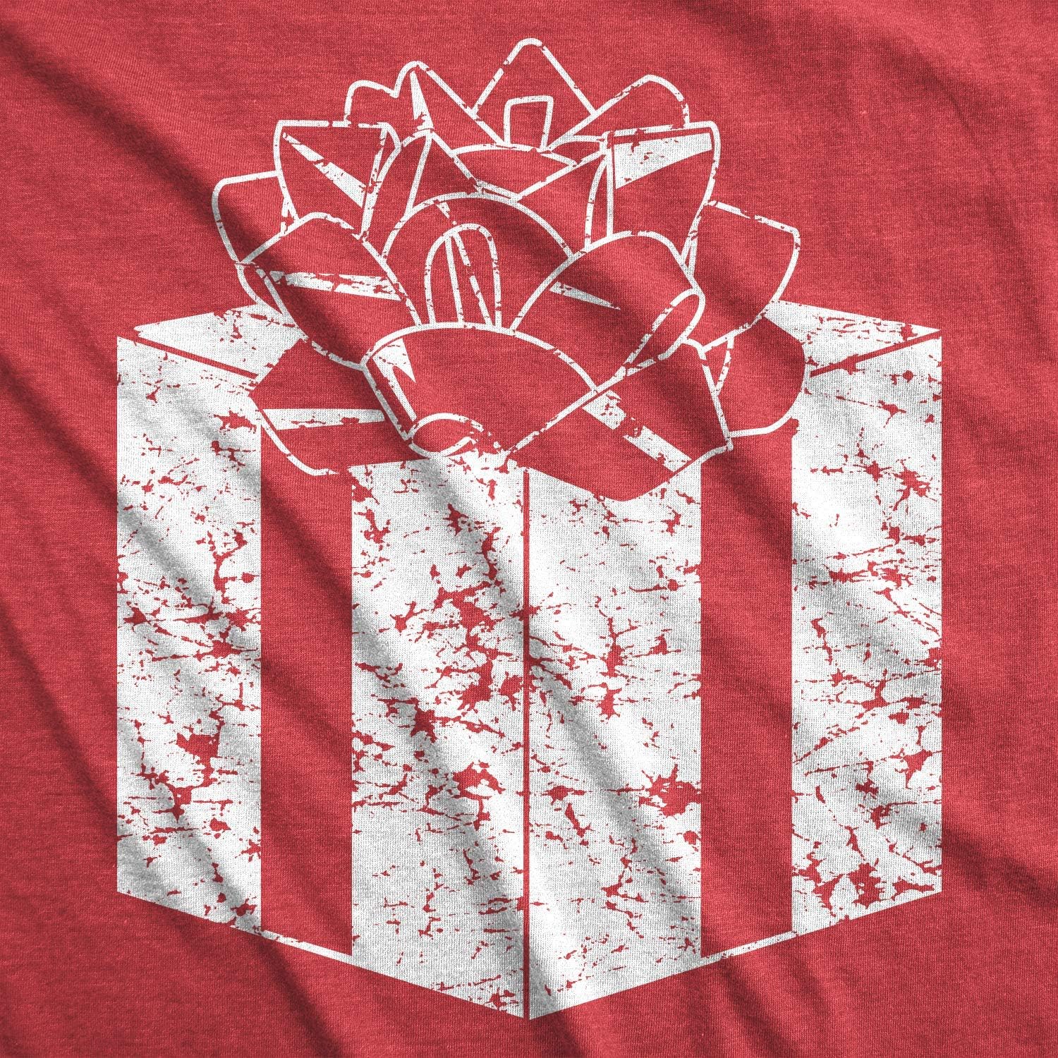 Maternity Belly Present Funny T Shirts Christmas Pregnancy Announcement T Shirt - Image 3