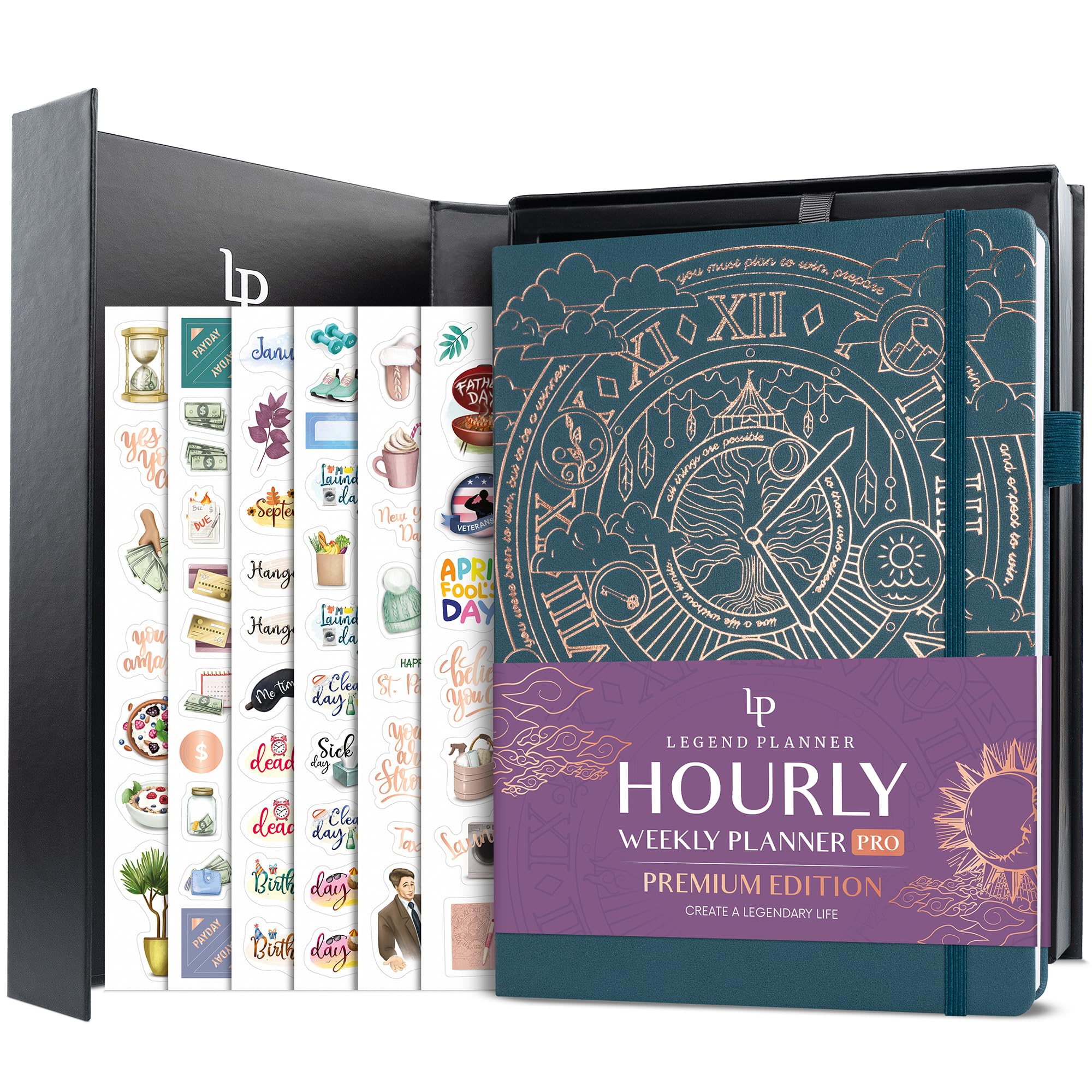 LP PRO Schedule Premium (Dark Teal Gold, A4 (8.5" x 11")) — image 1