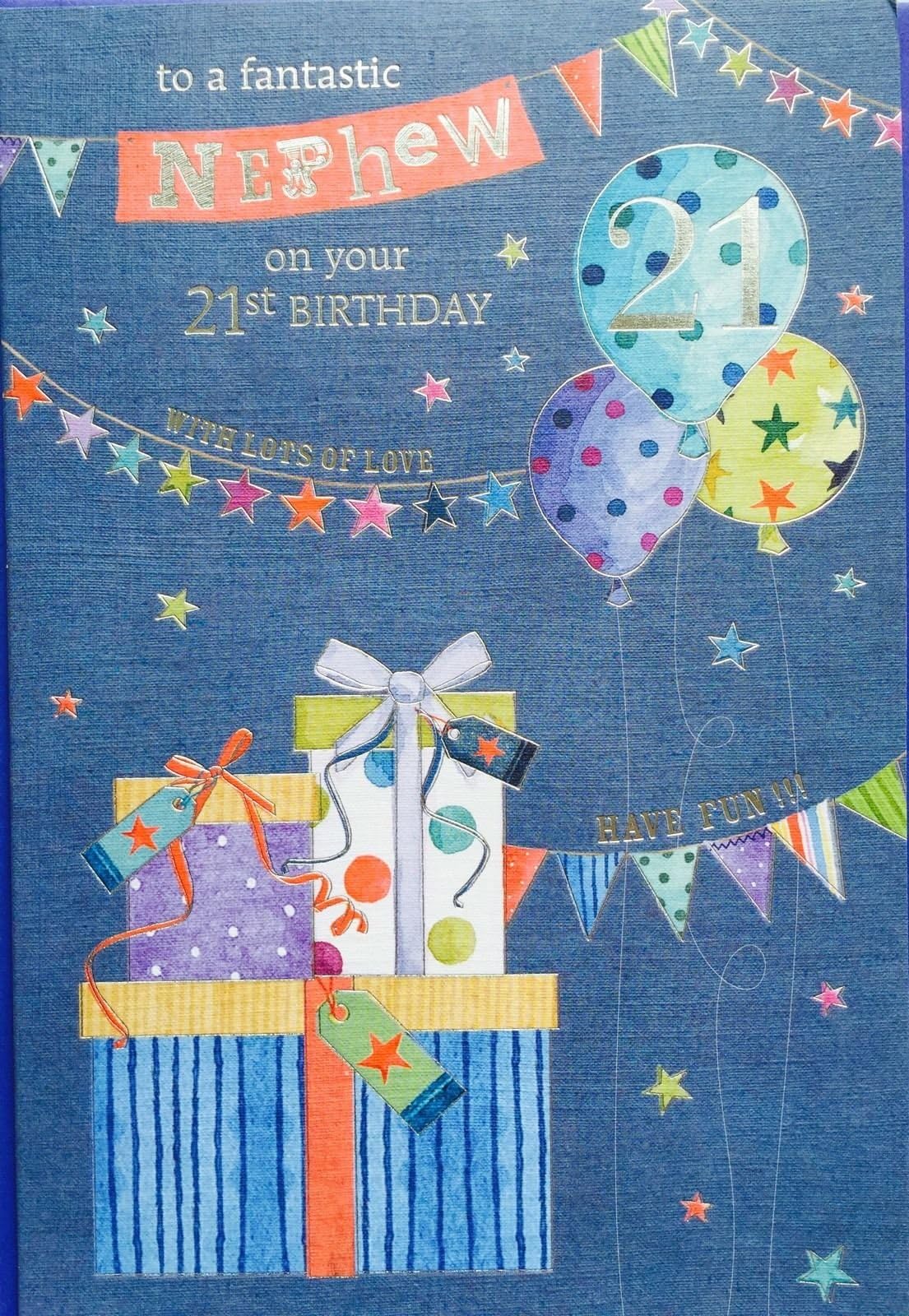 Nephew 21st Birthday Card