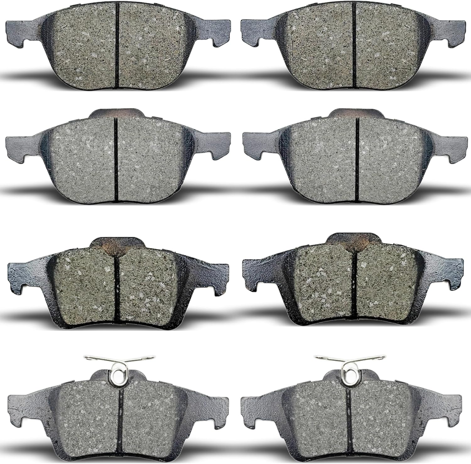 ALADICHE Front Rear Brake Pads Compatible with 2013-2016 Ford Escape,for 2013-2017 Ford C-Max (D1044 D1564)