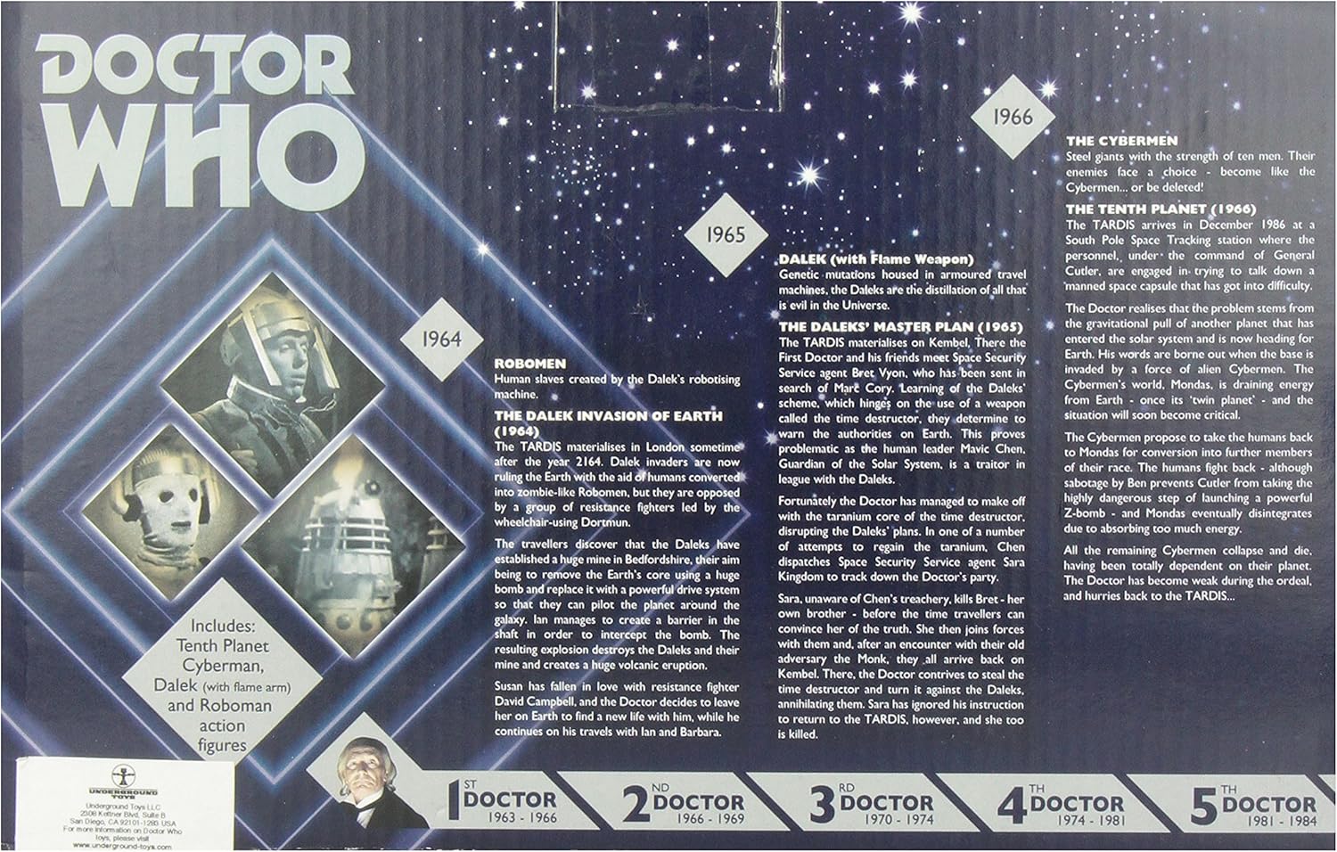 Limited Stock Underground Toys Doctor Who Enemies of The 1st Doctor Action Figure Big Sale Underground Toys Doctor Who Enemies of The 1st Doctor Action Figure