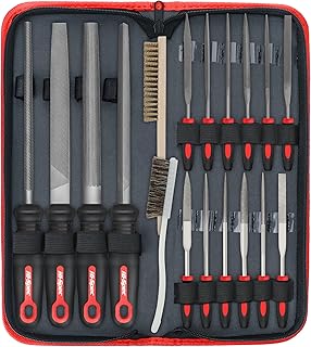 Sponsored Ad - Hi-Spec 18 Piece Metal Hand & Needle Files Tool Set Kit. Large & Small Mini T12 Carbon Steel Diamond Flat, ...