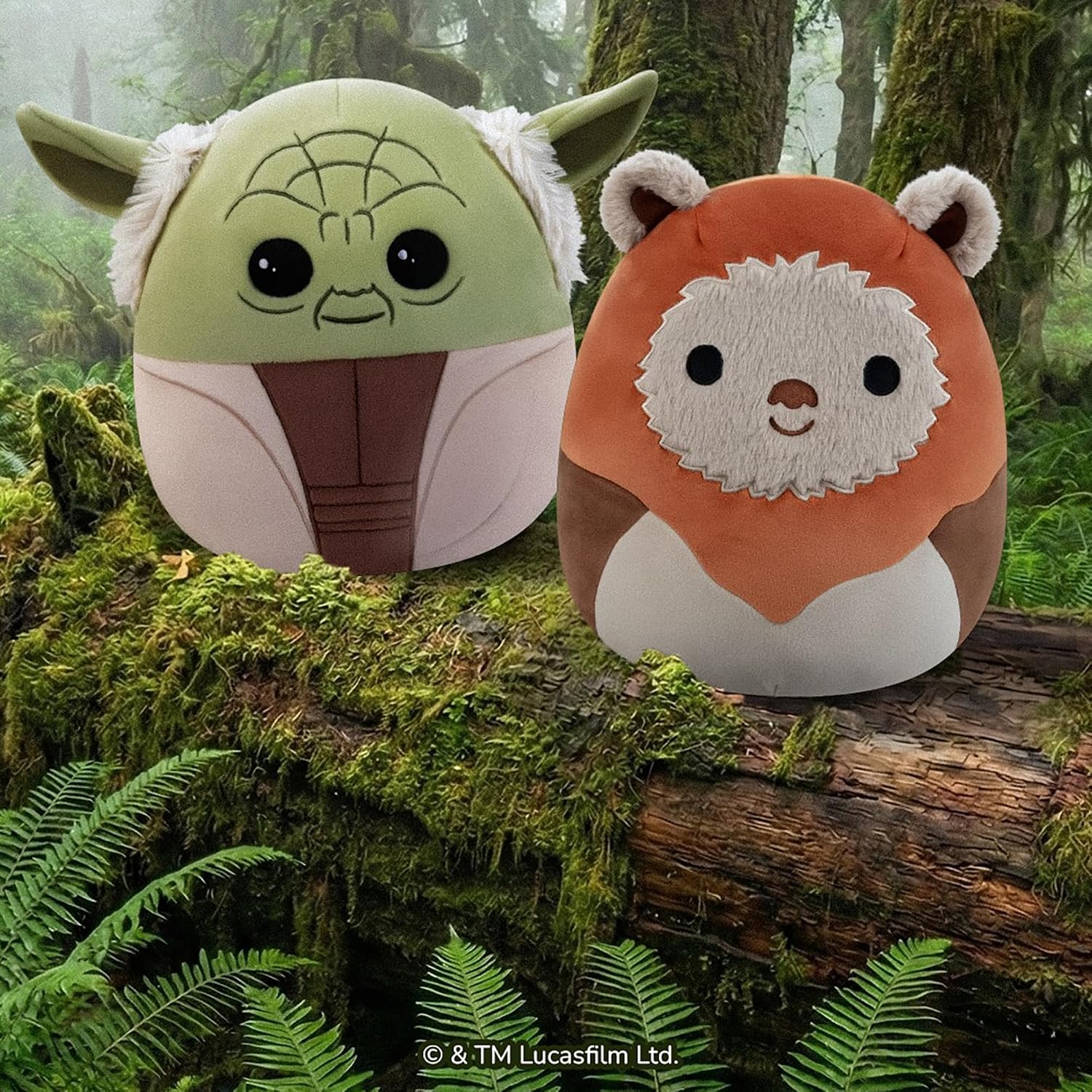 Squishmallows Original 12in Star Wars Ewok Plush (Medium-Sized)