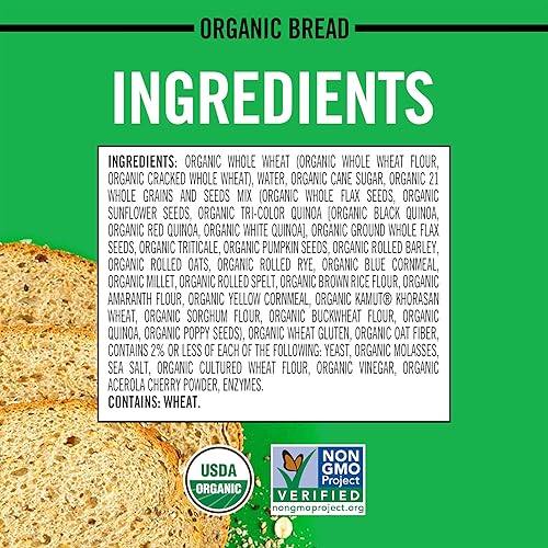 Miniatura 3 de Dave's Killer Bread 21 granos enteros y semillas, pan orgánico de grano entero, pan de 27 onzas