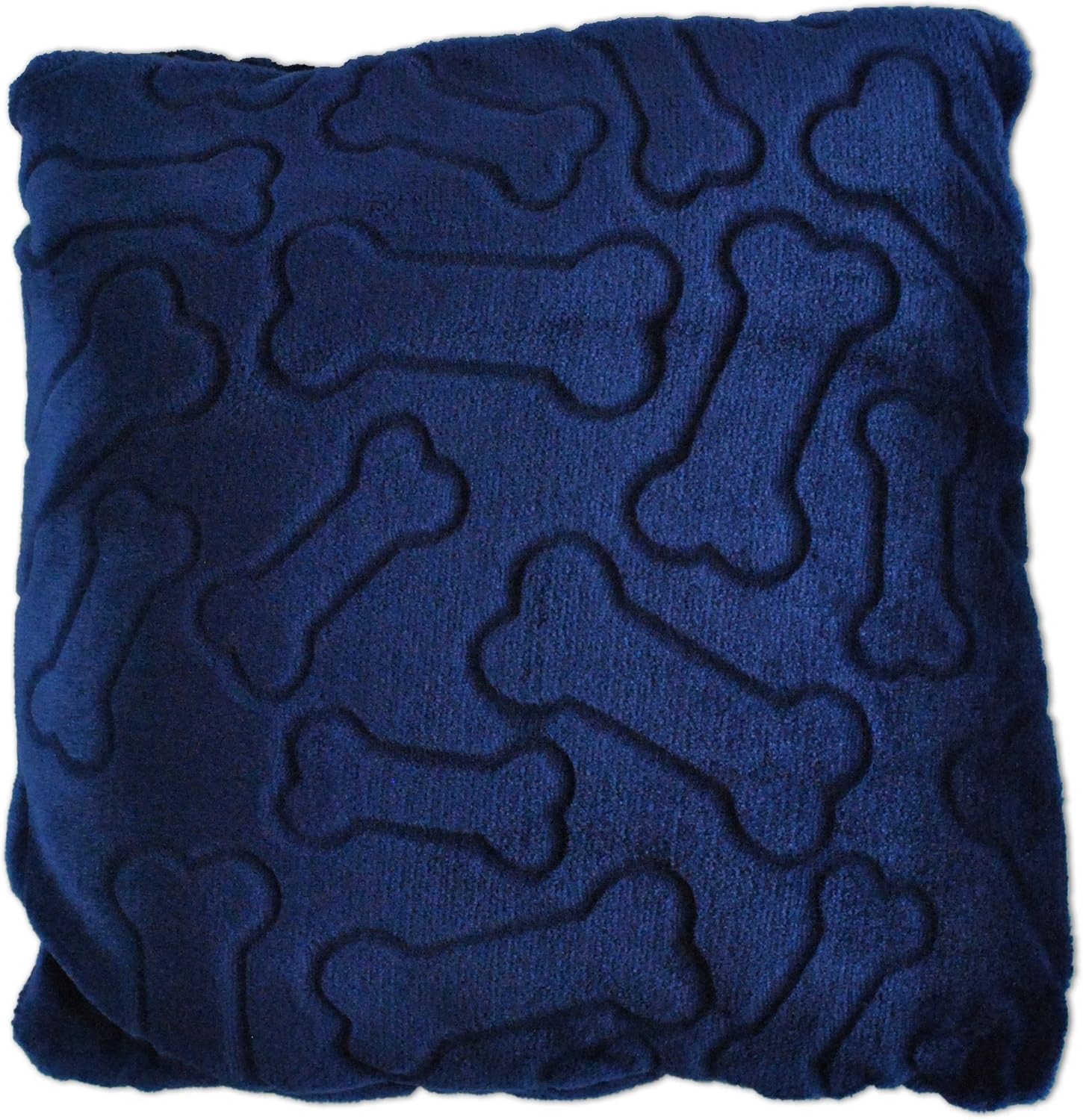 Bone Dry DII Medium Pet Pllow Blanket for Dogs and Cats, 50x60, Warm, Soft and Plush for Couch, Car, Trunk, Cage, Kennel, Dog House-Navy