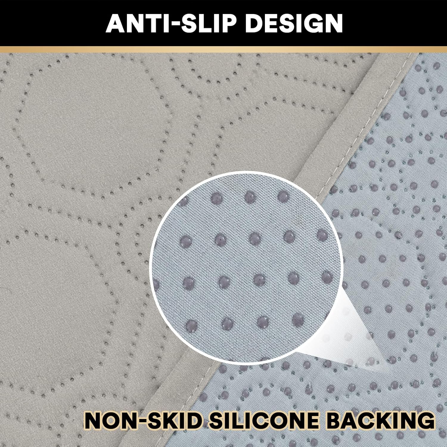 PrinceDeco 100% Waterproof Sofa Covers Couch Cover Sofa Cover for Dogs Couch Protector Triple Non-Slip Sofa Slipcover for 3 Cushion Couch Furniture Protector Pet Dog Friendly (Sofa 68'',French Oak) - Image 5