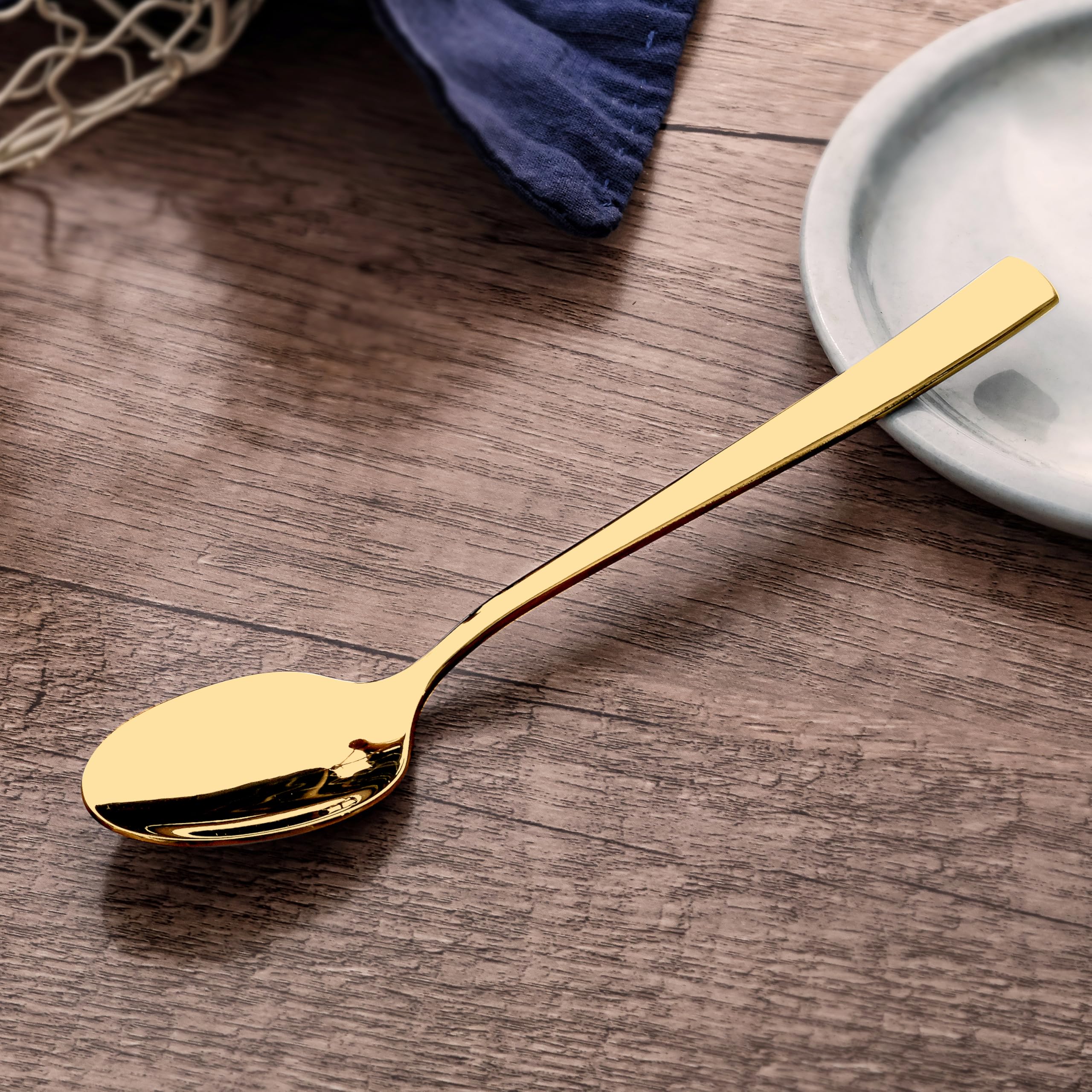 12 Mini-Löffel Edelstahl - Dessertlöffel Für Gewürze, Zucker, Kaffee