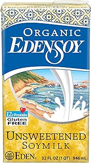 Soymilk Unsweetened Organic, 32-ounces (Pack of6)