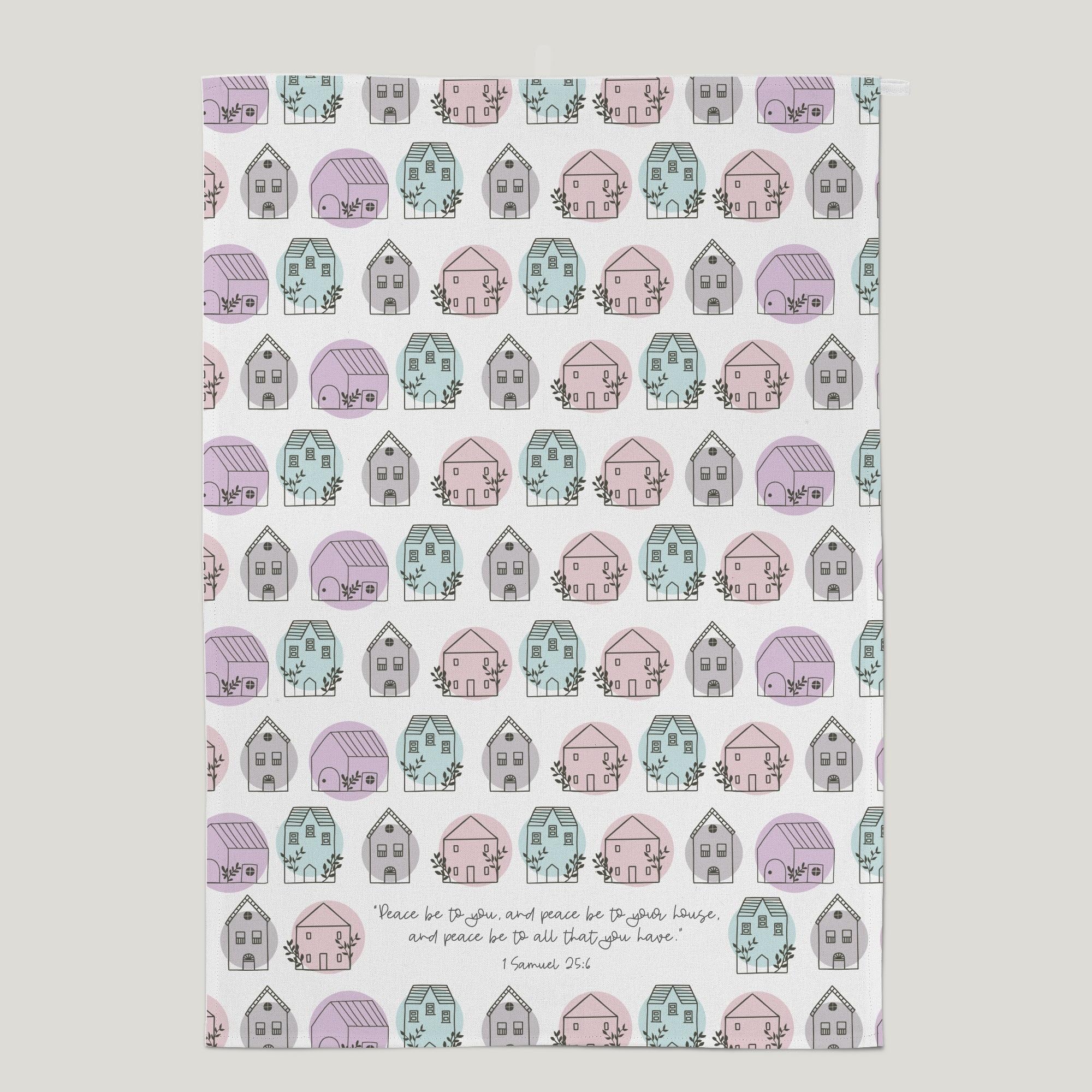 Torchon Peace To You en textile haut de gamme pour maison