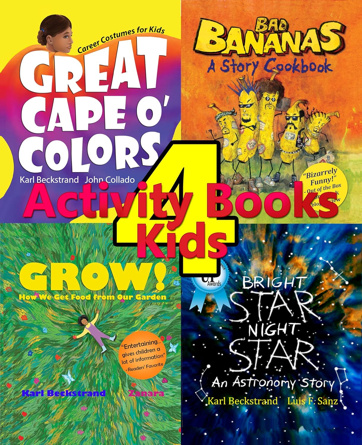 4 Activity Books for Kids: Family Fun & Learning (Learning Activity Books for Kids Book 2)      Kindle Edition