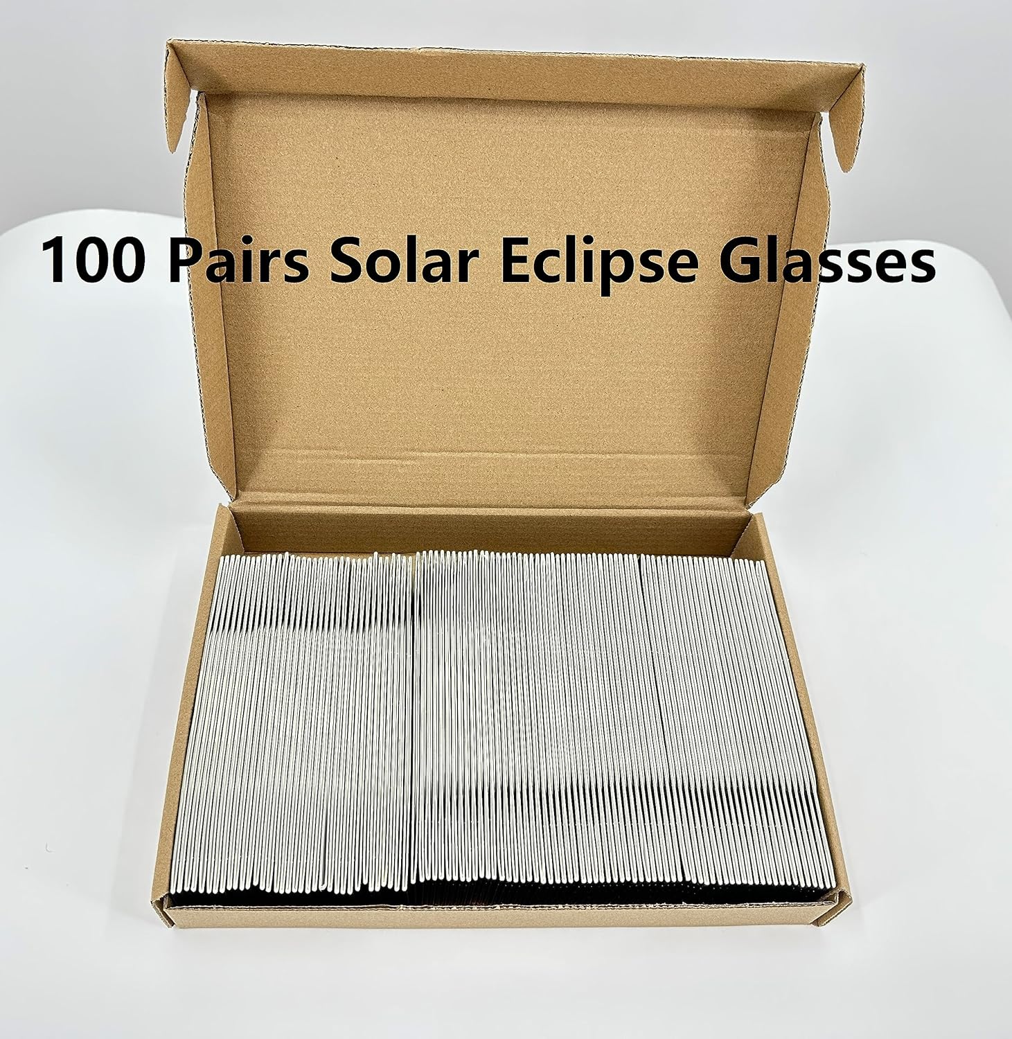 Bookishbunny 100 Pairs Solar Eclipse Viewers Paper Glasses Sun Viewing ISO Certified Various Patterns