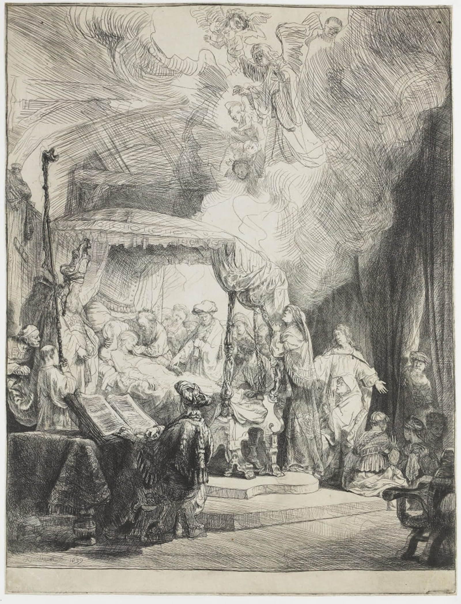 Posteriik No Frame Vintage Print Pop Art Landscape Artwork The Death Of The Virgin By Rembrandt Van Rijn Art Prints For Office Home Decor 60X90cm