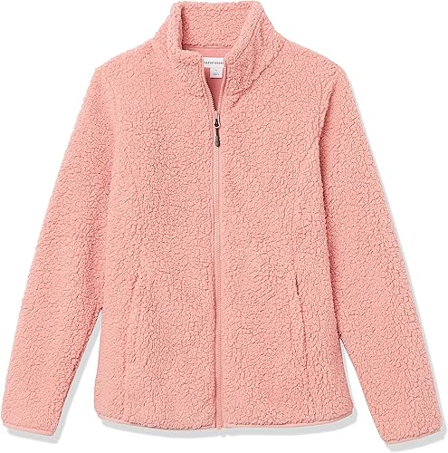 Miniatura 5 de Tienda Essentials - Chaqueta de sherpa para mujer con forro de vellón polar y cremallera de longitud completa