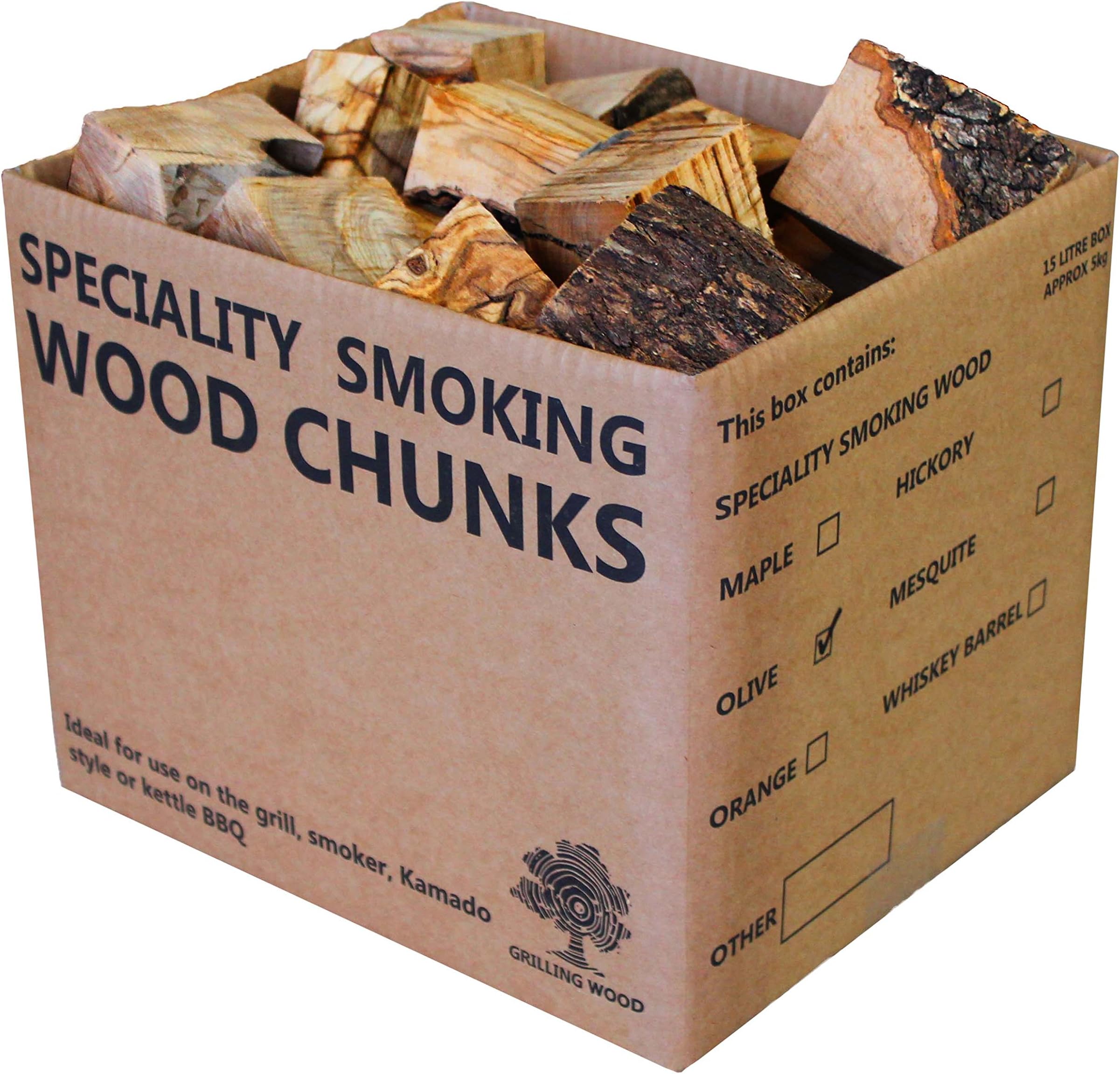 BBQ Smoking Olive Wood Chunks - 5kg