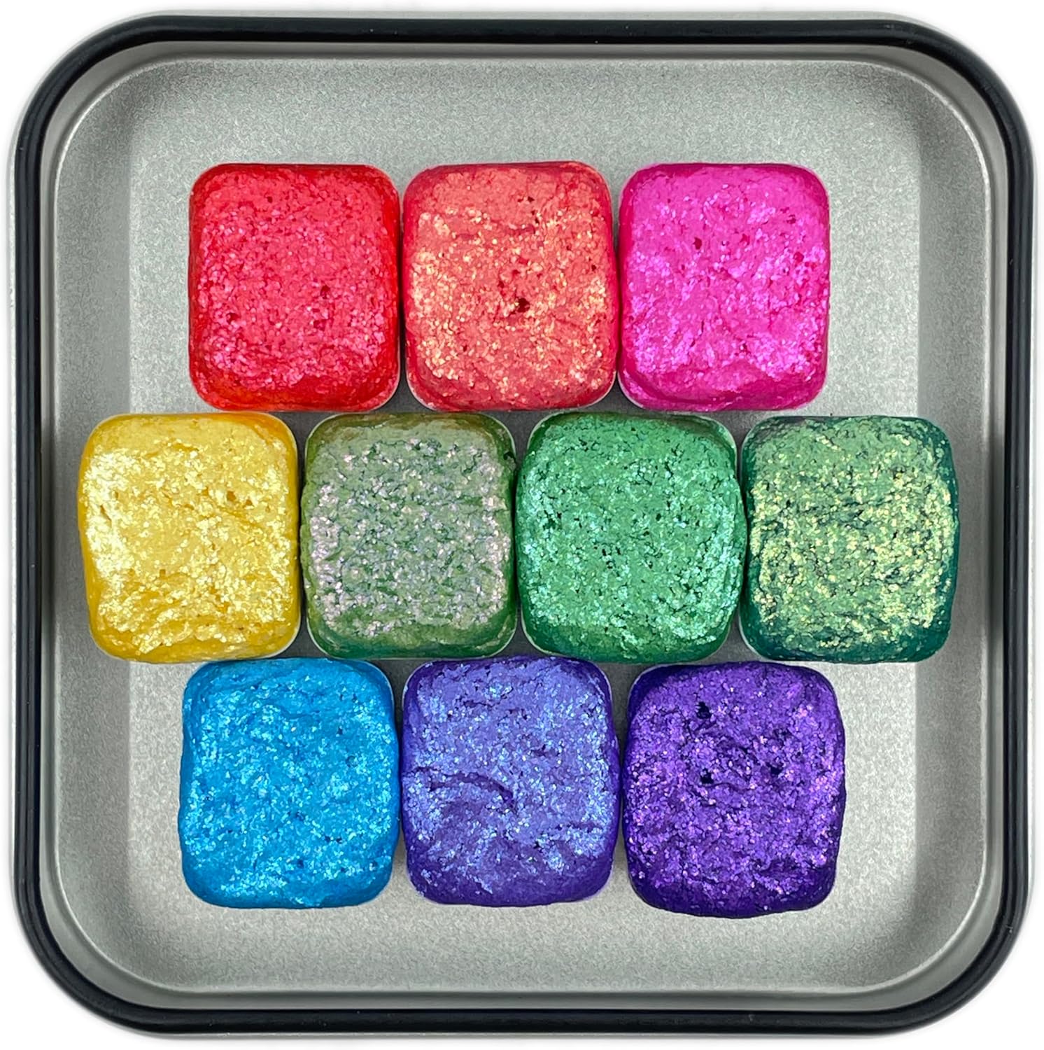 IUILE Handmade Watercolor Paints - The Artist Half Pan Set (10 colors)