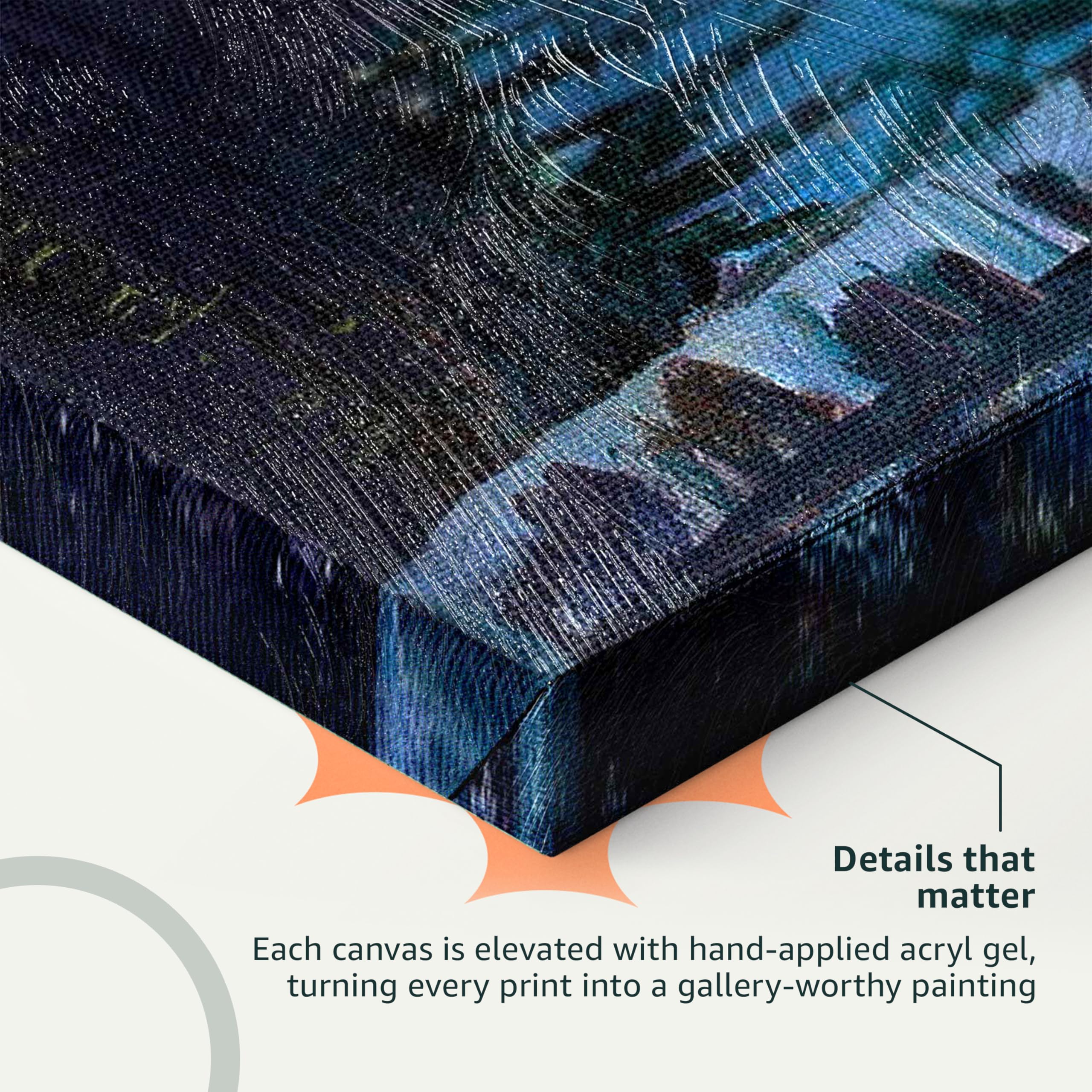 murando - Handart Cuadro en Lienzo Claude Monet 120x80 cm 1 Pieza Imagen | Cuadros Decoración Dormitorio Salón Impresión Pintura Moderna Arte Impresión sol Naciente Copie Famosos
