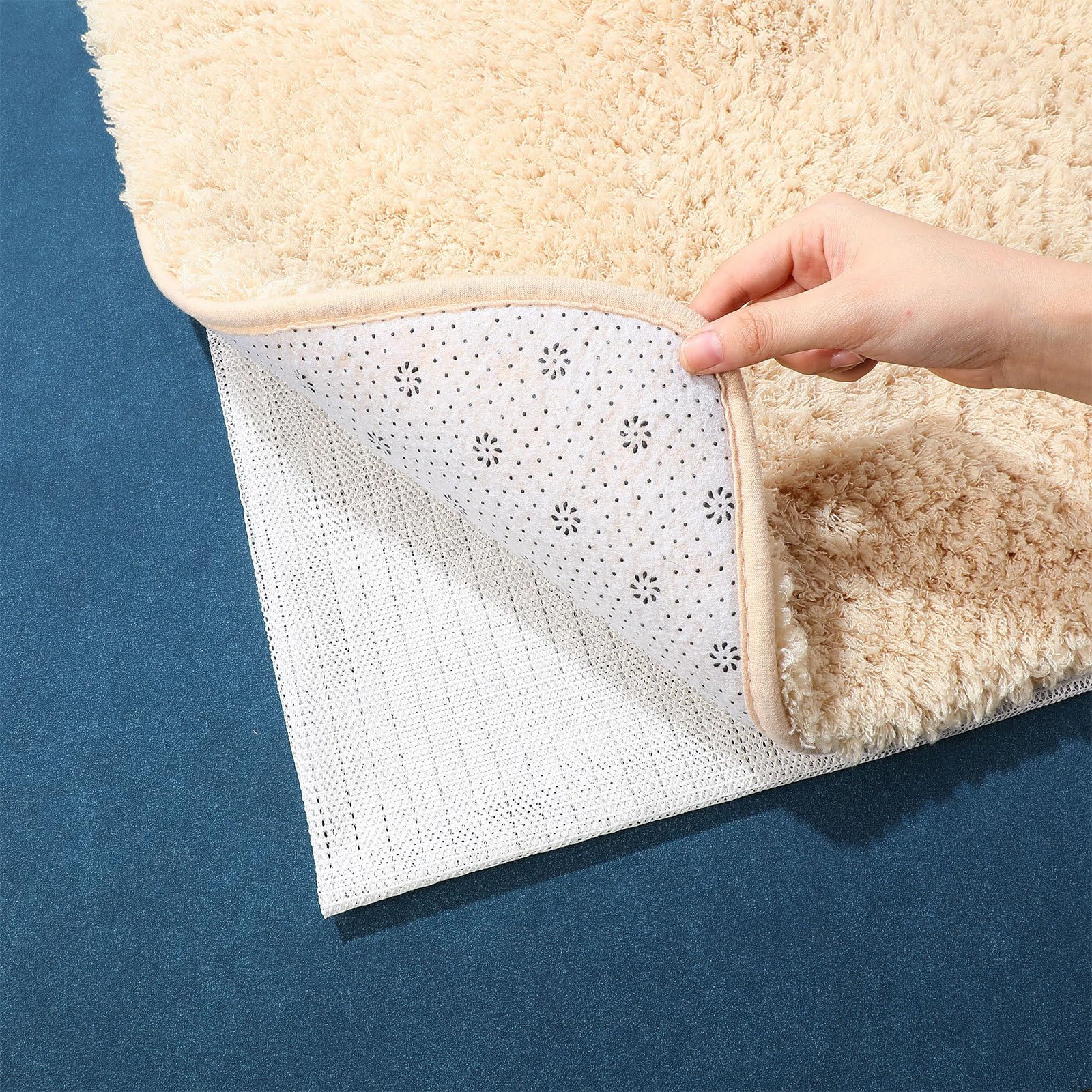 Artibetter Alfombra Antideslizante para Protección de Suelos de PVC Blanco 200x300cm Adecuado para Proteger Suelos de Madera y Evitar Resbalones