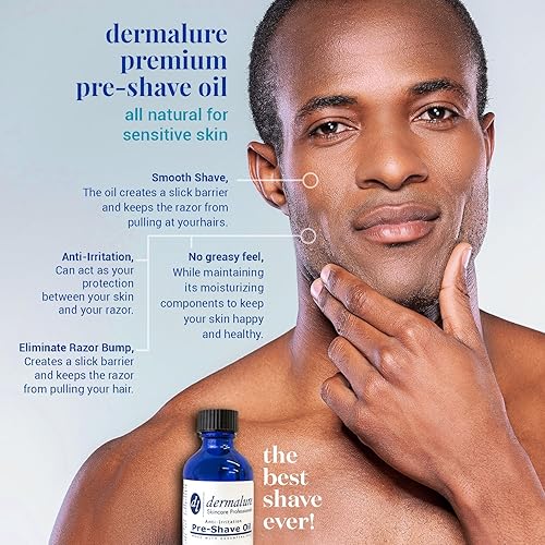 Miniatura 3 de Aceite para antes del afeitado, aceite de afeitado sin aroma, aceite 100% natural para pieles sensibles, calidad premium para antiirritación y sin