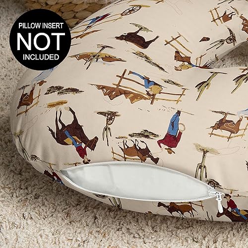 Miniatura 3 de Sweet Jojo Designs Wild West Cowboy - Funda de almohada de lactancia materna para bebé recién nacido con biberón o lactancia materna (almohada no