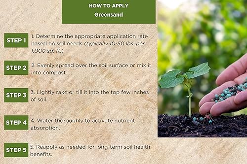 Miniatura 2 de Old Cobblers Farm - Fertilizante orgánico para enmiendas de suelo, fertilizante de arena verde premium para huertos orgánicos, nutrientes para