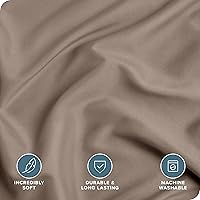 Vista 329 de Bare Home Funda de edredón extra larga – Premium 1800 súper suave – Funda de edredón ligera y fresca – Ropa de cama suave y transpirable