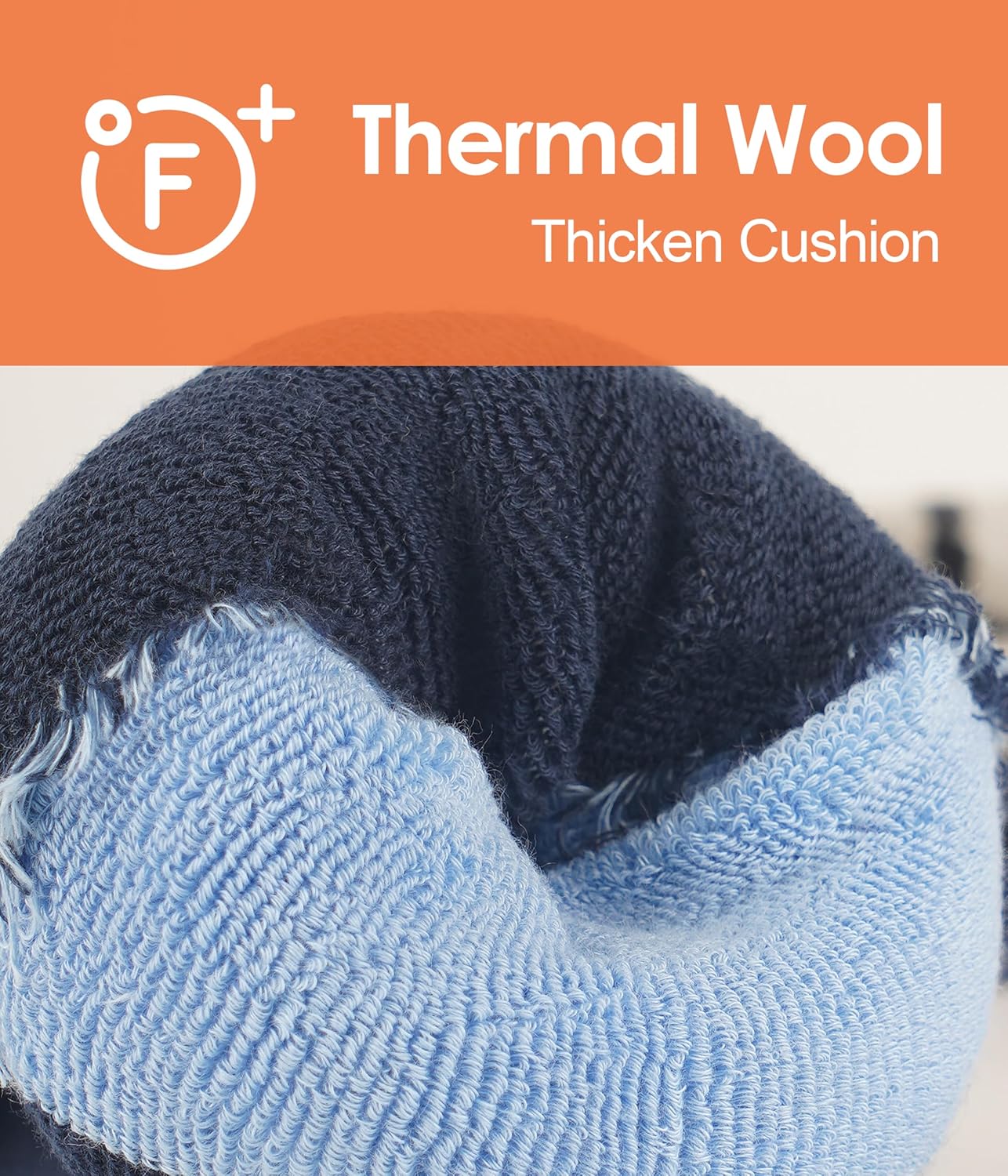 Merino Wool Ski Socks For Men & Women, Skiing, Snowboard, Hunting, Over The Calf Winter Warm Socks, 2/3 Pack - Image 4