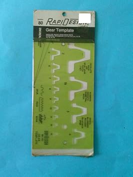 Berol, Number 80 Technical Drawing Template Gear Template