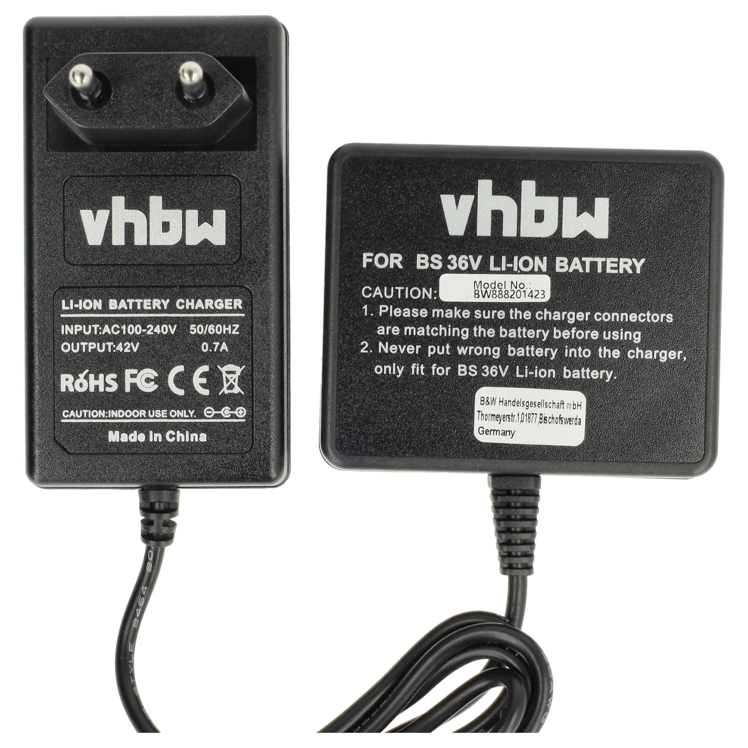 vhbw Chargeur Compatible avec Bosch FL36