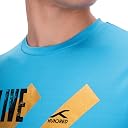 HNDRD Light Weight Unisex Limitless T-Shirt |Moisture Transfer | Rapid-Dry | Temperature Control | Air-Dry Tech |Badminton | Football |Pickleball | Running |All Sports and Fitness |Aqua Blue(XL) gallery image