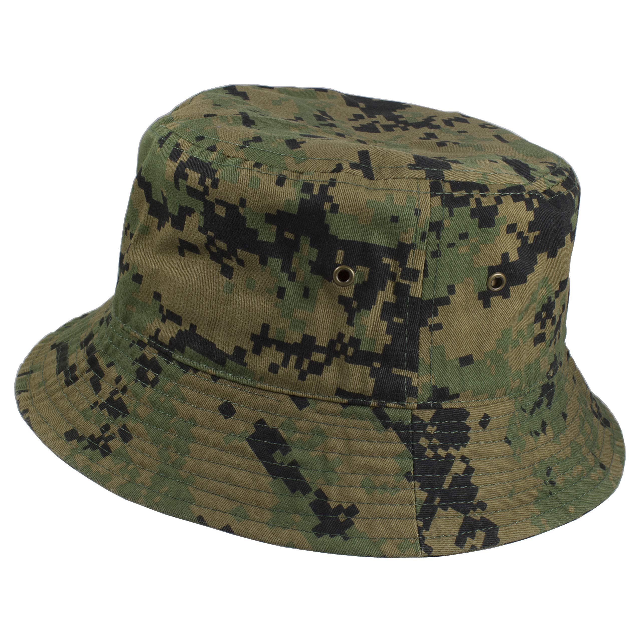Gelante Solid Color 100% Cotton Bucket Hat for Women and Men Packable Travel Summer Beach Hat