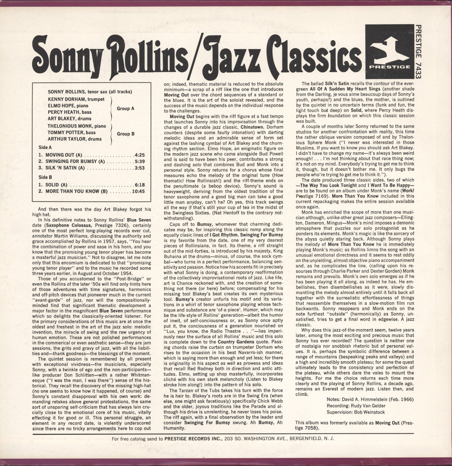 jazz classics LP
