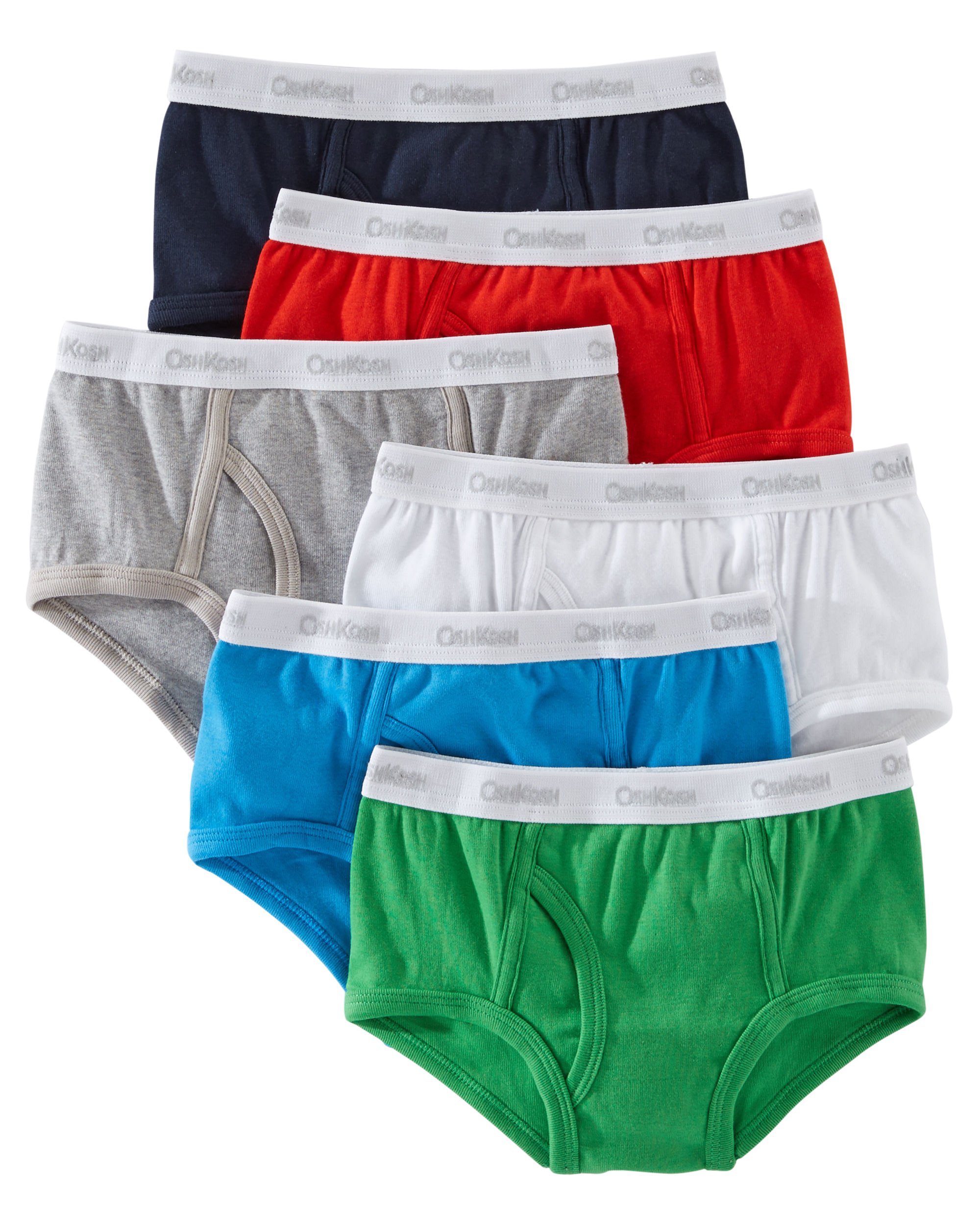 Carter'sOshKosh Boy`s 6 Pack Cotton Briefs