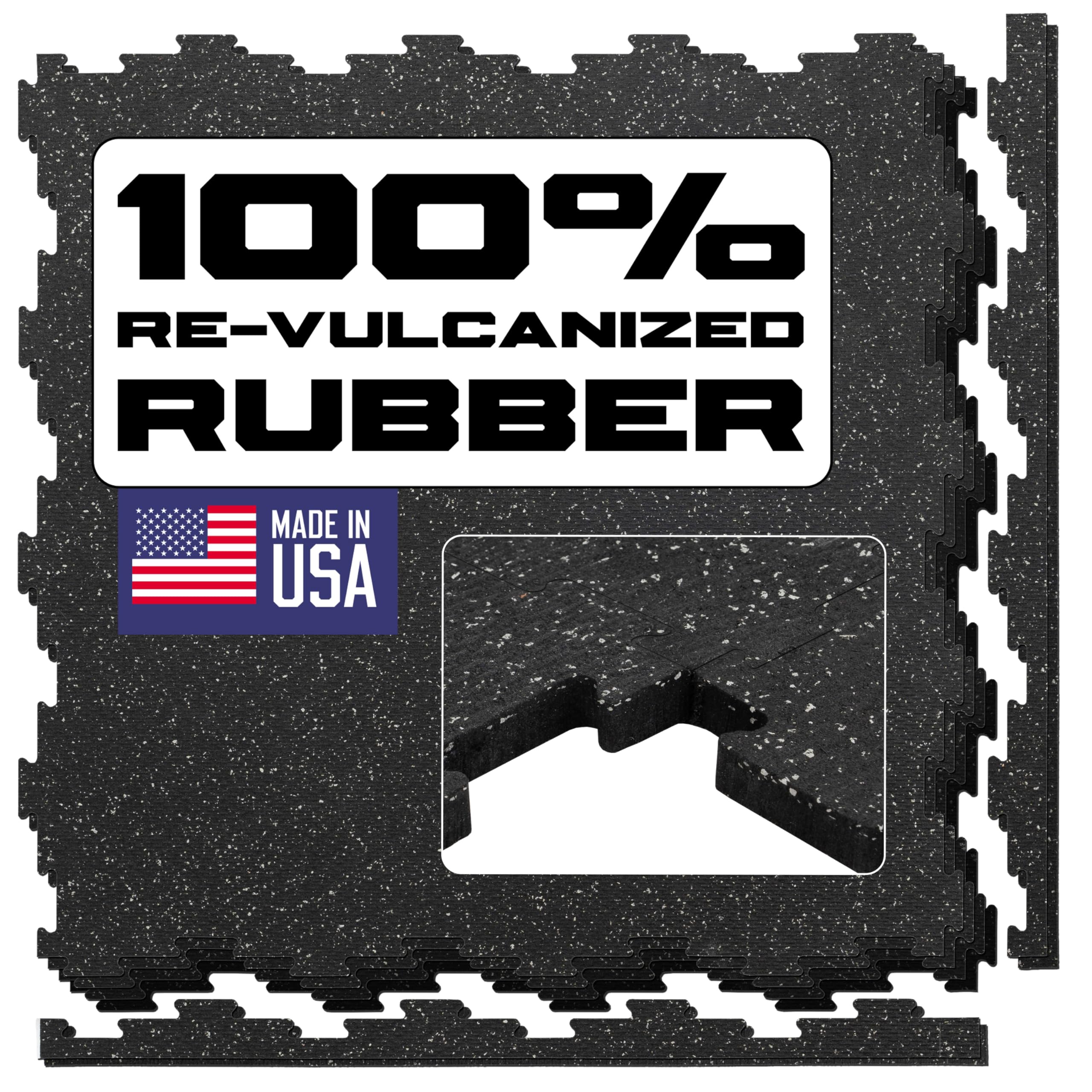 GrytFit Interlocking Rubber Floor Tiles