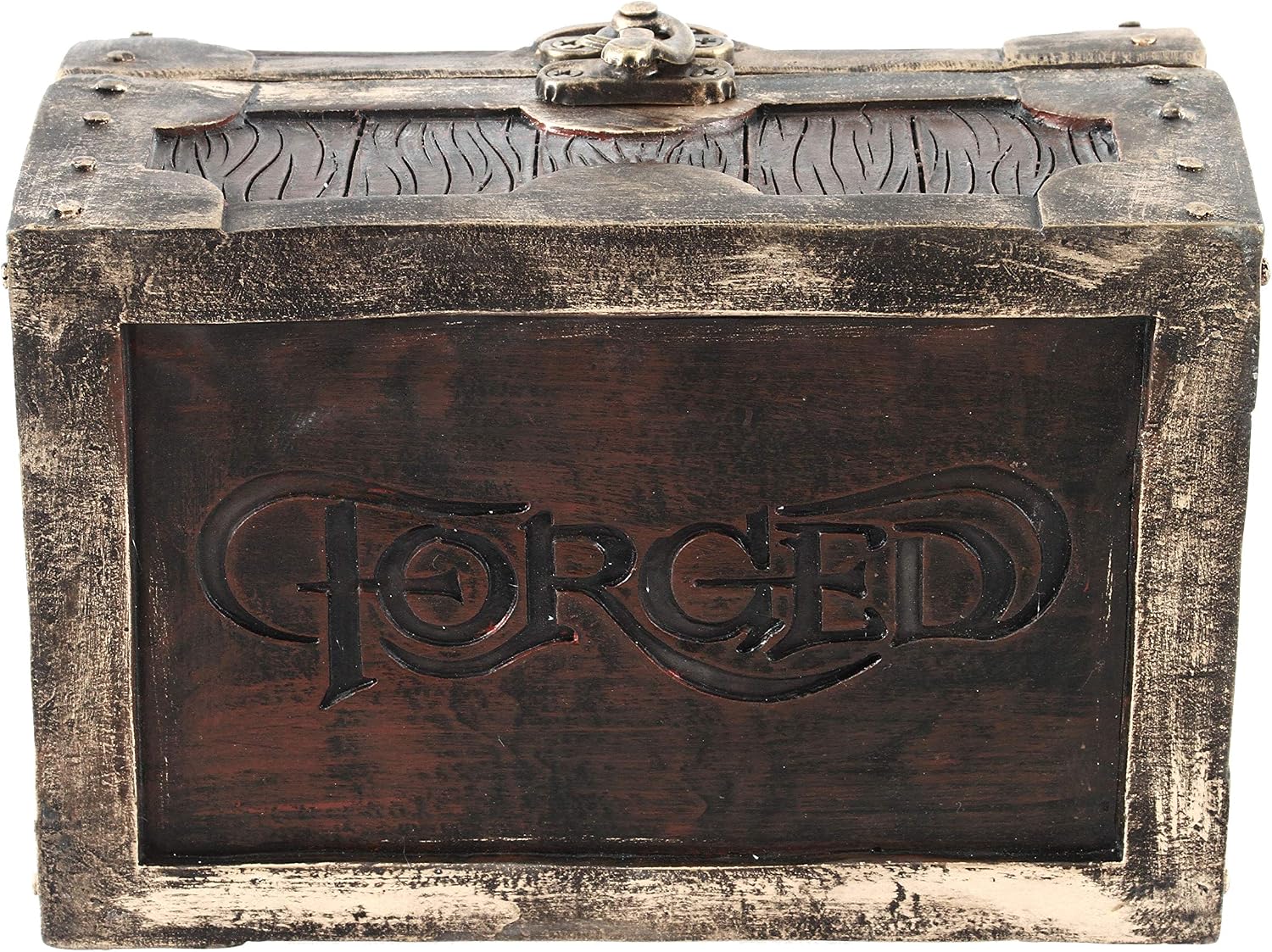Forged Dice Co. Mimic Chest Dice Storage Box - Container Holds up to 5 Sets of Polyhedral Dice or 35 Individual Dice (Hand Painted)