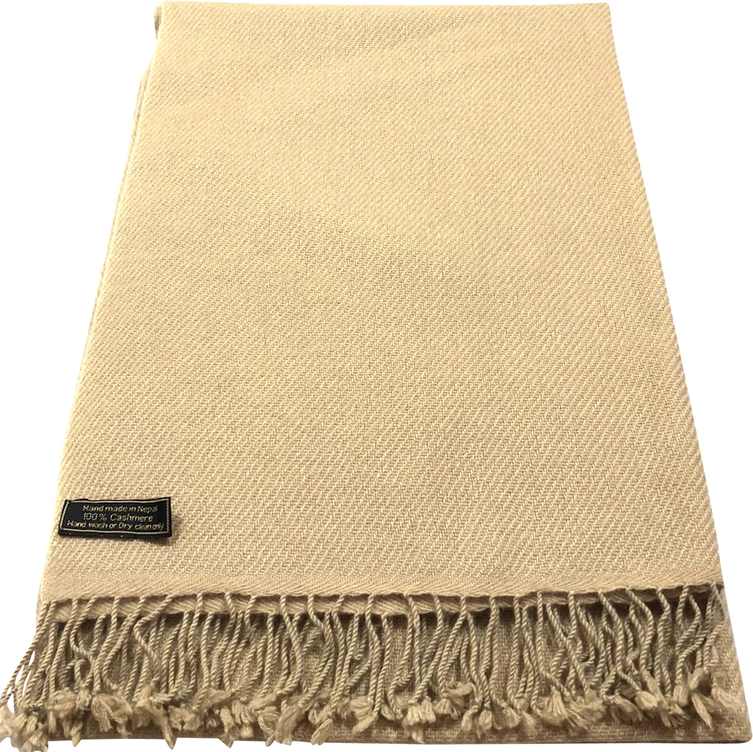 CJ Apparel100% Cashmere Shawl Pashmina Scarf Wrap Stole Hand Made in Nepal NEW