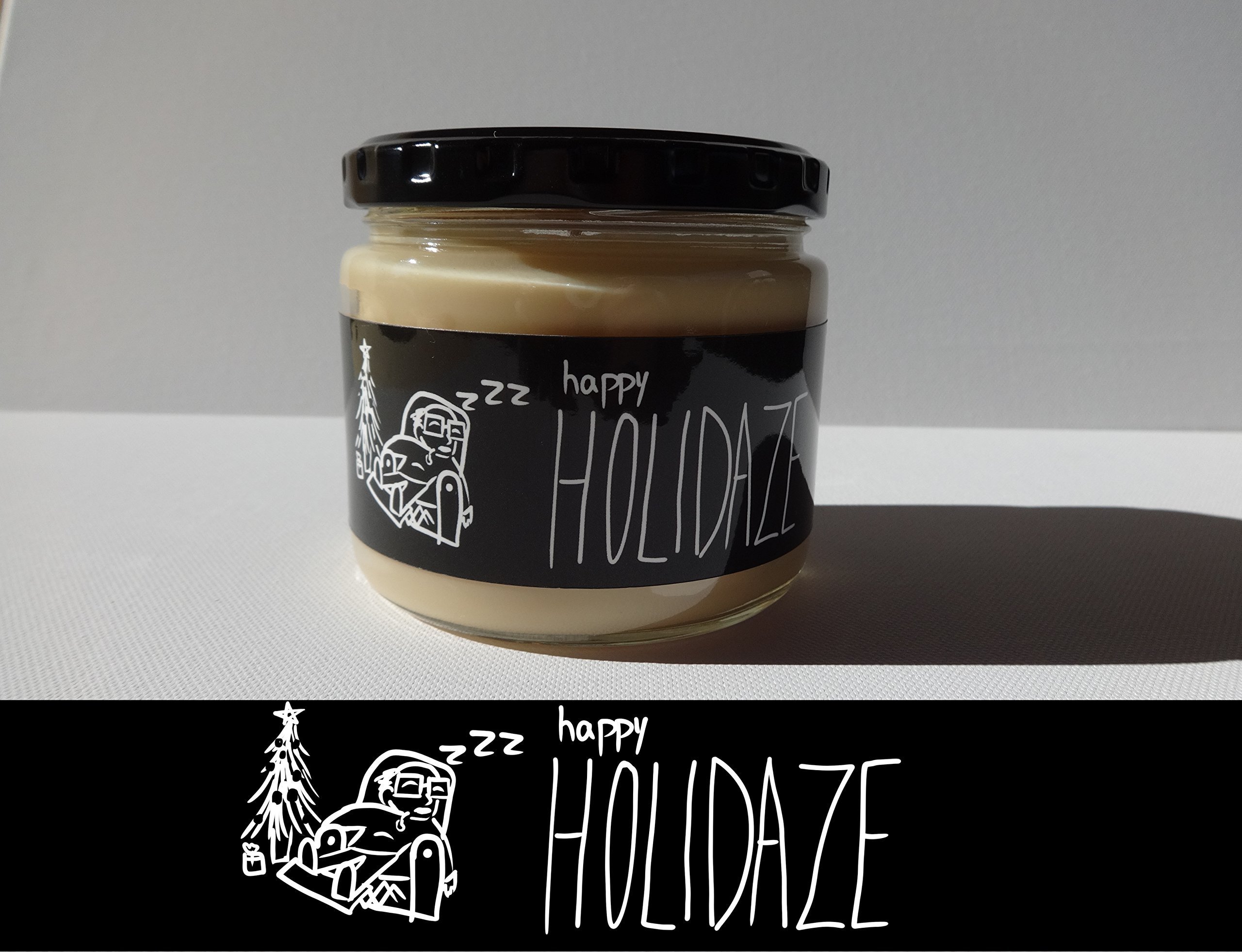 HAPPY HOLIDAZE - WitWicks 12oz Soy Container Candle - Scented -Funny Candle - Christmas Cookies - Handmade - Holiday Decor- Christmas Gift