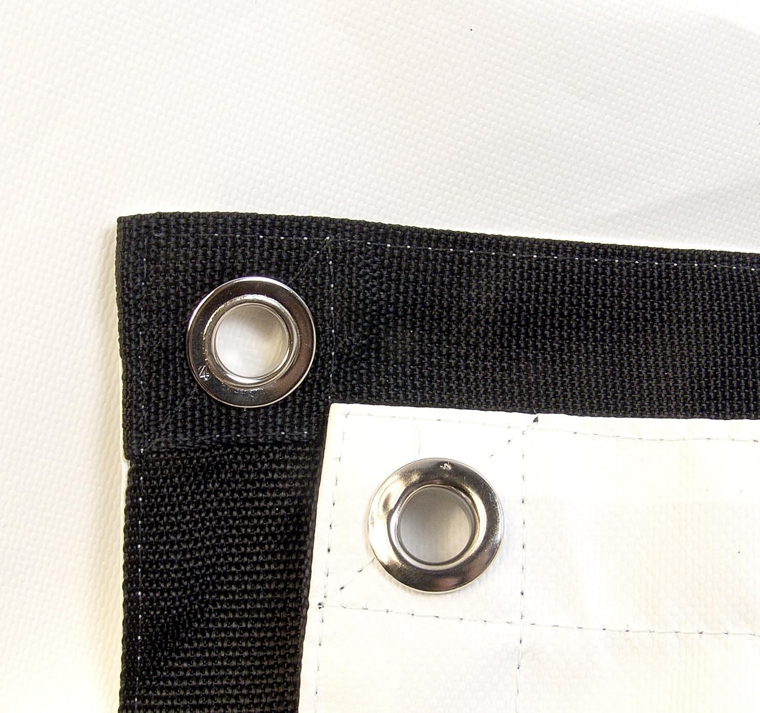 Tarp, White, Durable, Waterproof, 10 Oz. Vinyl w/ Reinforced Edges (4' X 5' Feet)