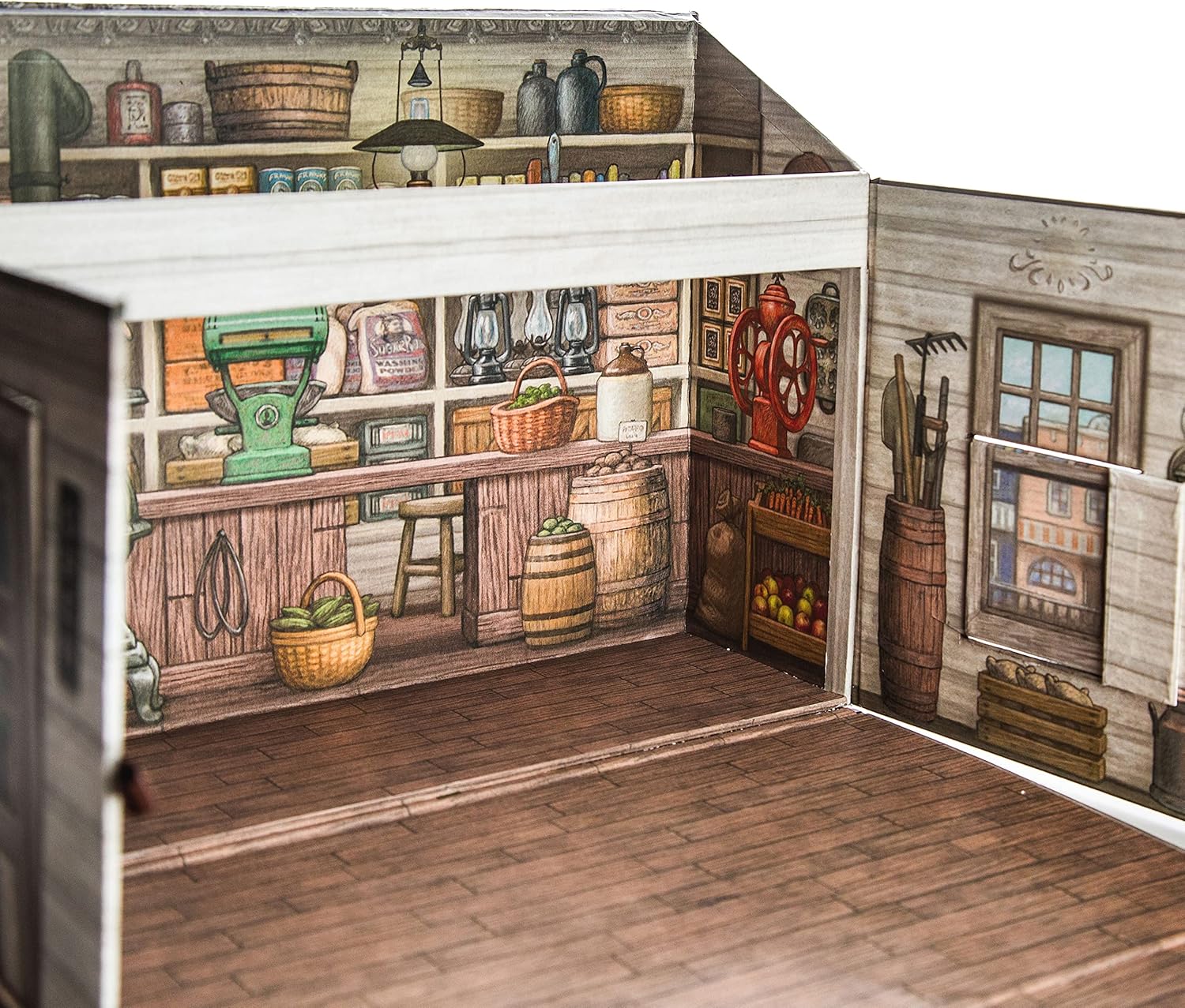 THE QUEEN'S TREASURES My First Little House on The Prairie Handmade Oleson's Bear Family & Mercantile Play Set