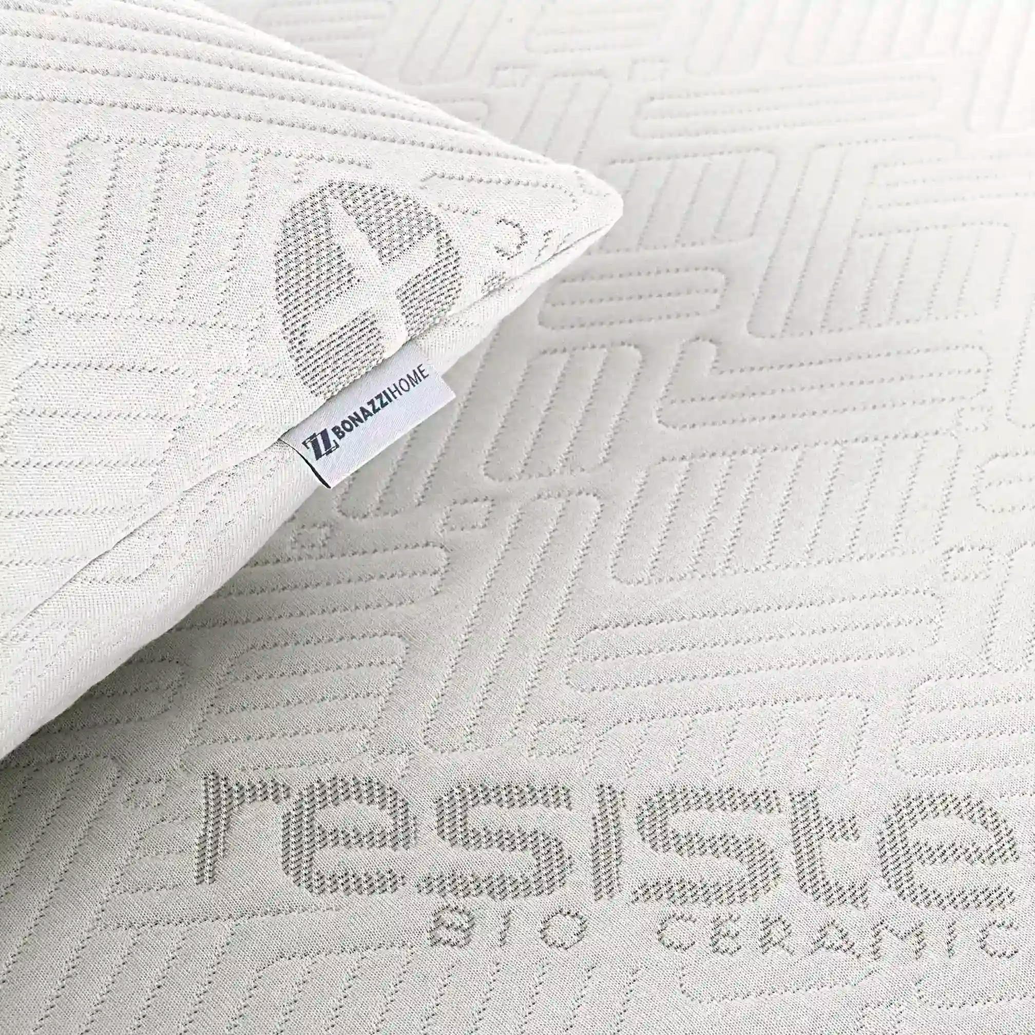 Bonazzi Home, due federe, coppia di federe per cuscino con tecnologia FIR, per un benessere di tutto il corpo, 100% MADE IN ITALY