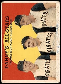 1959 Topps # 17 Danny's All-Stars Frank Thomas/Ted Kluszewski/Danny Murtaugh Pittsburgh Pirates (Baseball Card) POOR Pirates