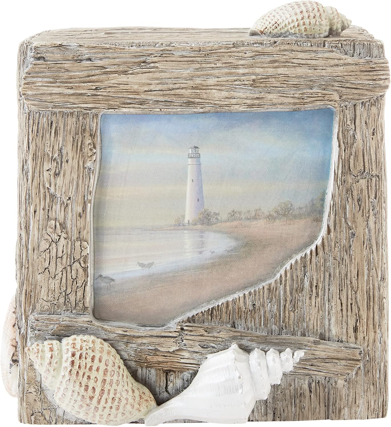 Creative Bath Products Inc. ATB58MULT Products at The Beach Boutique Cover, Tissue Box, Blue/Tan