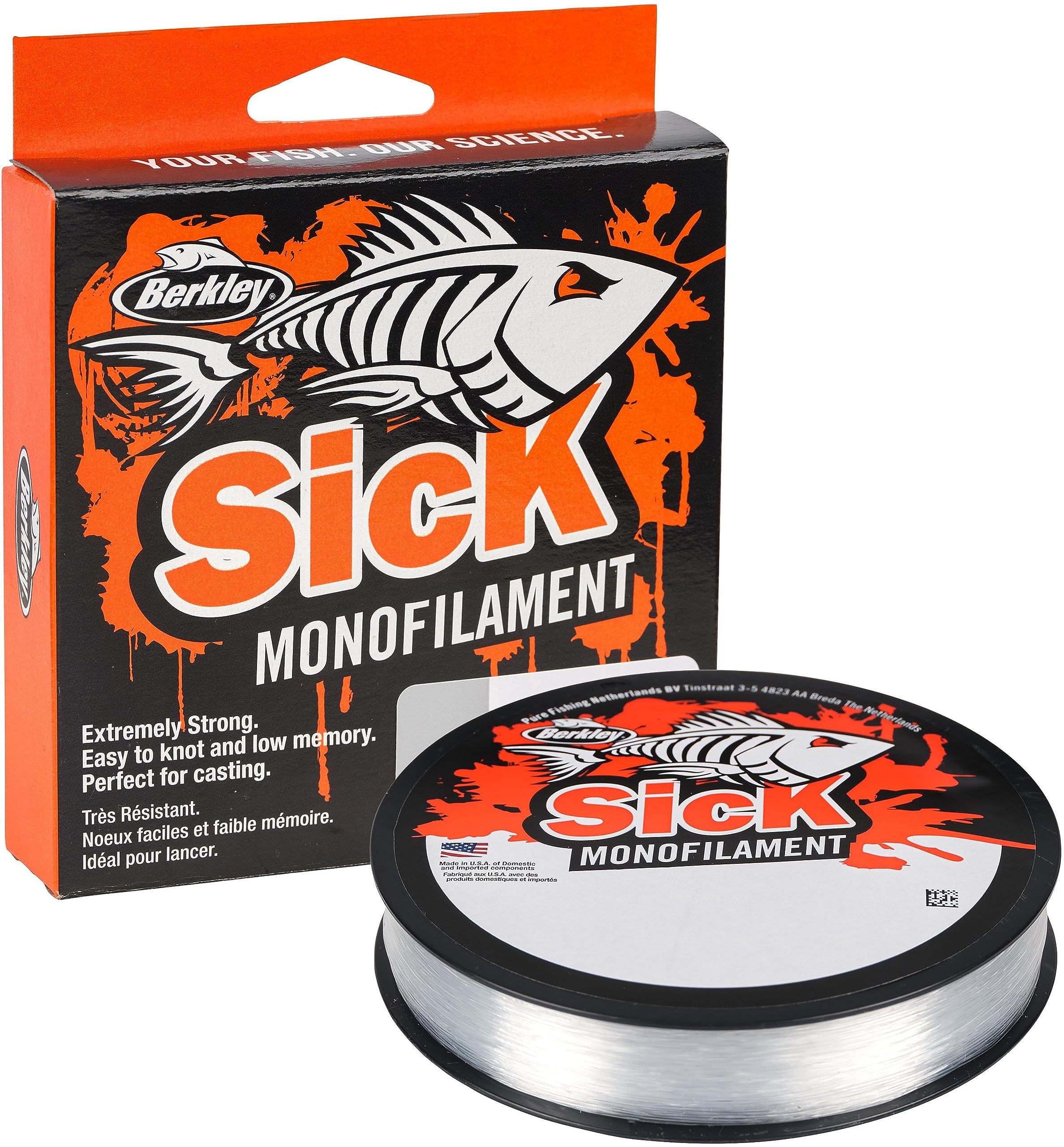 Berkley Sick Nylon Fishing Line - Strong Tension Monofilament Fishing Wire, Low Stretch, Low Memory, Abrasion Resistant And Perfect For Freshwater and Saltwater Sea Fishing โ image 1