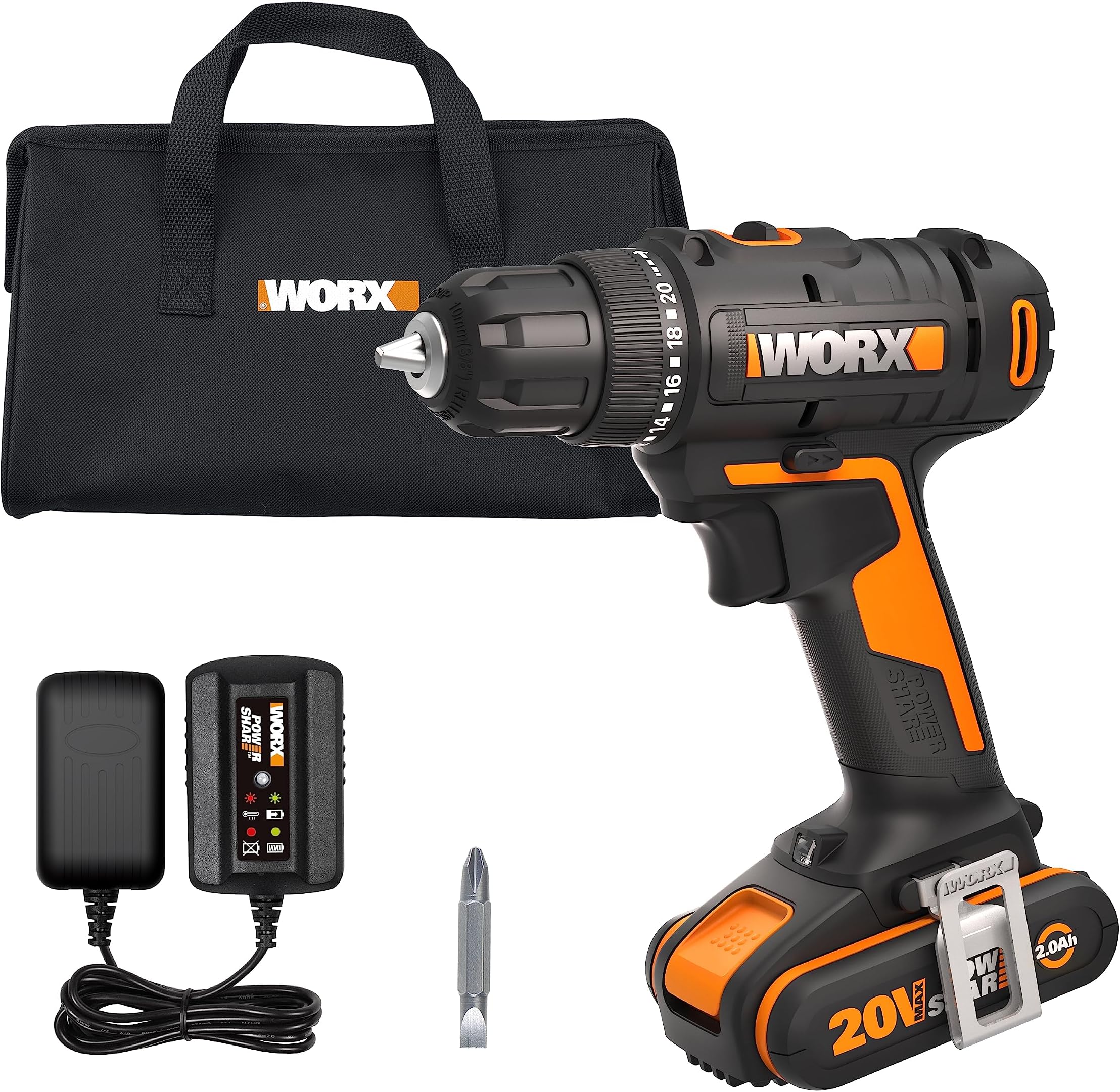 Visseuse à chocs Brushless 20V WORX NITRO, WX261.9 (Sans batterie ni chargeur) | Leroy Merlin