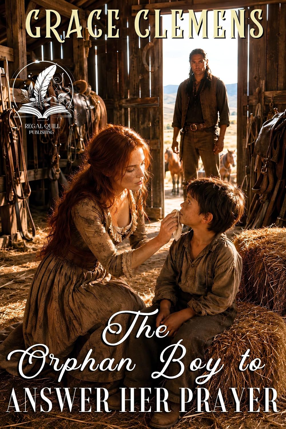 The Orphan Boy to Answer Her Prayer: An Inspirational Romance Novel (Brides of the Untamed Frontier)