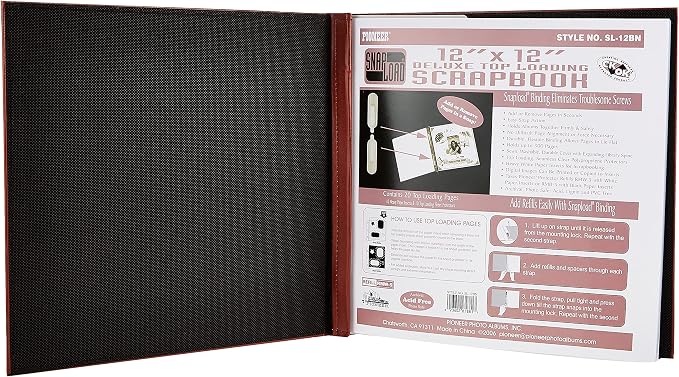 Álbum de fotos 12x12 pulgadas con cubierta de cuero sintético miniatura 2