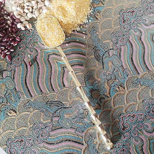 Miniatura 3 de Cuchara medidora de café, 1 cucharadita, juego de 3 cucharas medidoras de aleación de mango largo, cuchara de oro claro, para café molido, té