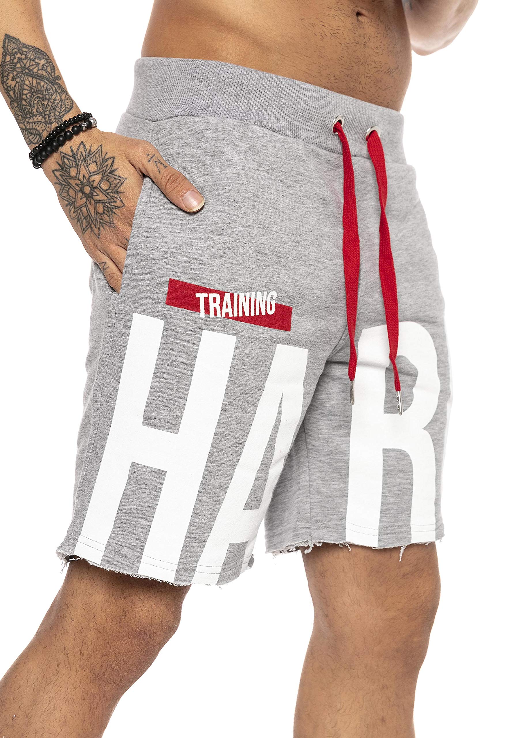 RED BRIDGE Pantaloncini Sportivi da Uomo Bermuda con Stampa Casual