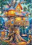 1000 Piece Puzzles for Adults,Fantasy Bookshelf Jigsaw Puzzle 1000 Pieces for Adults Seniors,Challenging Family Games Holiday Party Gifts -1:1 Poster Interlock Perfectly Letter on Back